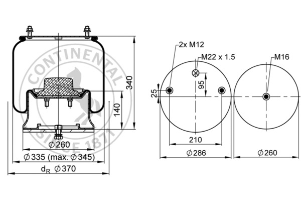 Contitech Air Spring Veerbalg 4810 N P08