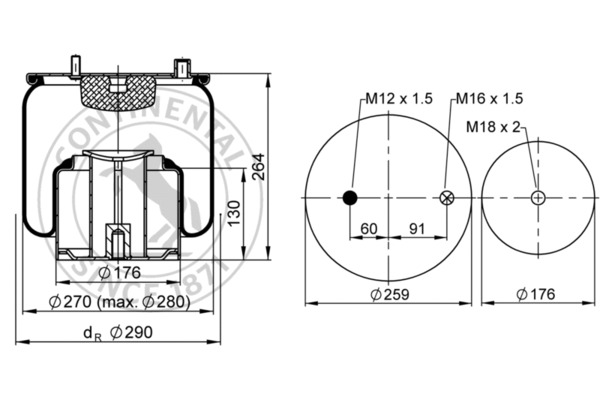 Contitech Air Spring Veerbalg 4862 N1 P02