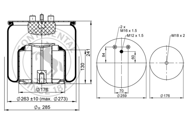 Contitech Air Spring Veerbalg 4878 N1 P01