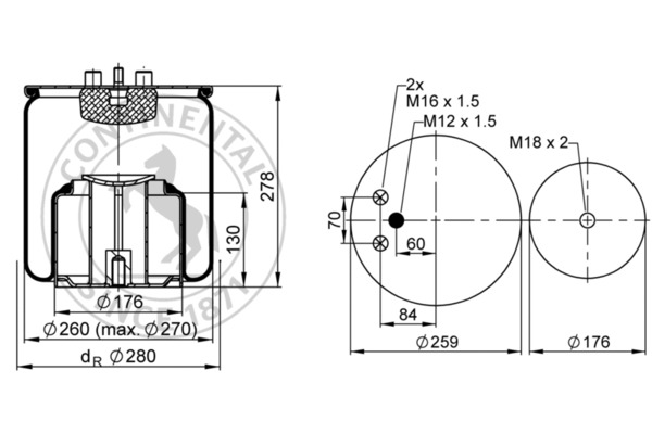 Contitech Air Spring Veerbalg 4882 N1 P05