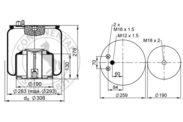 Contitech Air Spring Veerbalg 4884 N1 P07