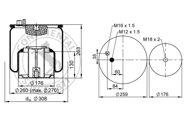 Contitech Air Spring Veerbalg 4885 N1 P02