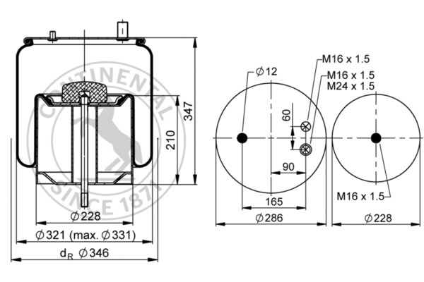 Contitech Air Spring Veerbalg 4911 N P03