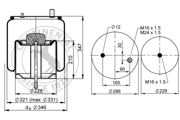 Contitech Air Spring Veerbalg 4911 N P06