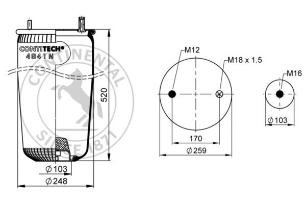 Contitech Air Spring Veerbalg 4941 N P02