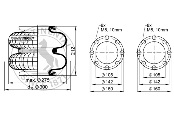Contitech Air Spring Veerbalg 620 M