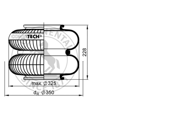 Contitech Air Spring Veerbalg 622 N