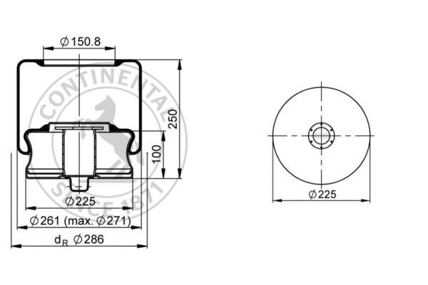 Contitech Air Spring Veerbalg 6611 N P02
