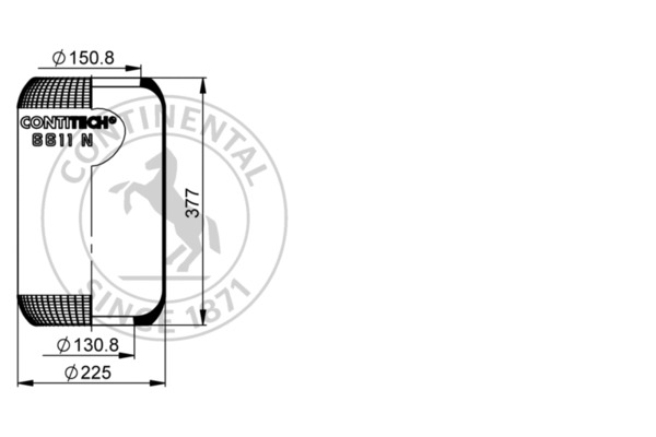 Contitech Air Spring Veerbalg 6611 N