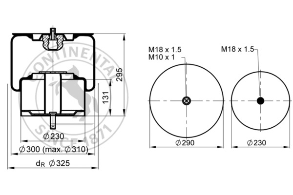 Contitech Air Spring Veerbalg 661 N P01