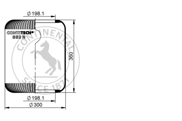Contitech Air Spring Veerbalg 662 N