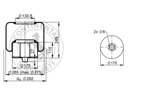 Contitech Air Spring Veerbalg 6637 N P01