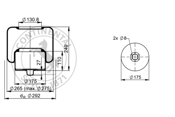 Contitech Air Spring Veerbalg 6637 N P02