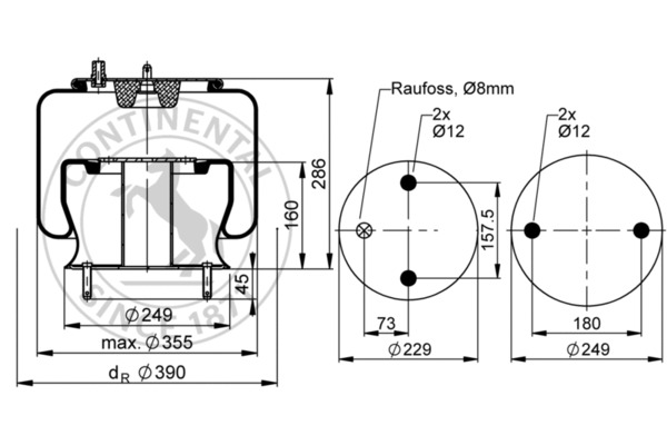 Contitech Air Spring Veerbalg 6701 N P01