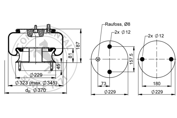 Contitech Air Spring Veerbalg 6703 N P01