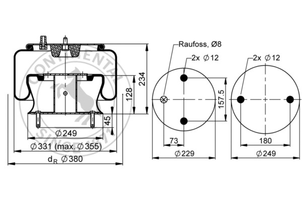 Contitech Air Spring Veerbalg 6704 N P01