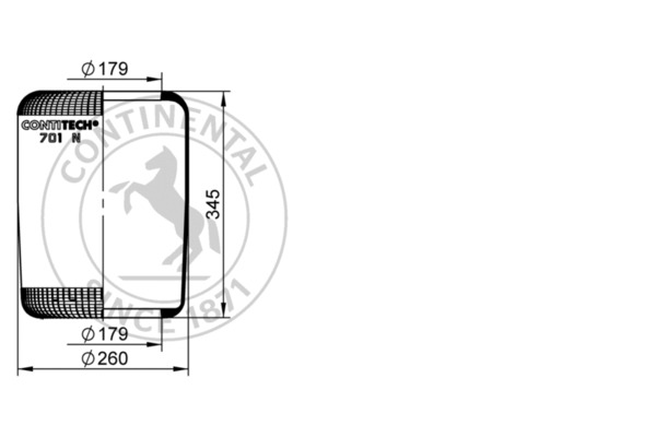 Contitech Air Spring Veerbalg 701 N