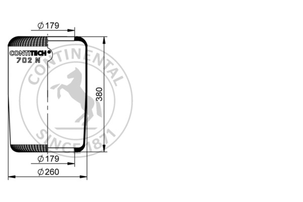 Contitech Air Spring Veerbalg 702 N