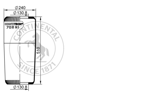 Contitech Air Spring Veerbalg 706 N1