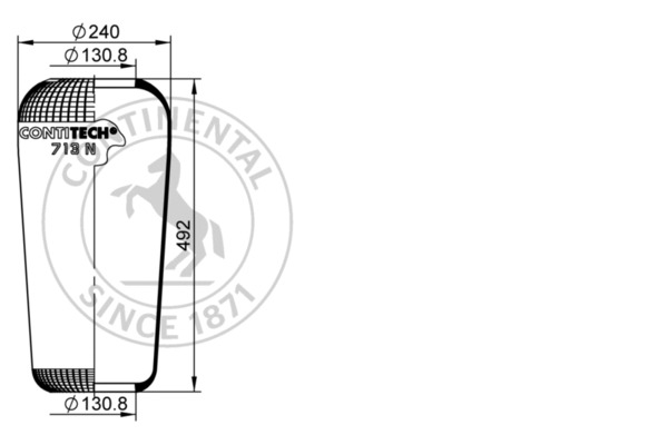 Contitech Air Spring Veerbalg 713 N