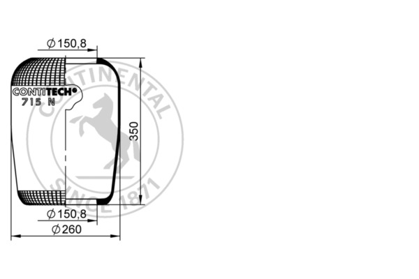 Contitech Air Spring Veerbalg 715 N