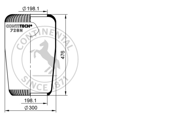 Contitech Air Spring Veerbalg 728 N