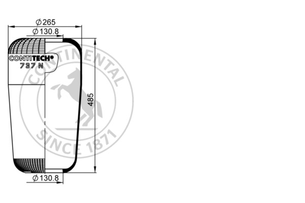 Contitech Air Spring Veerbalg 737 N
