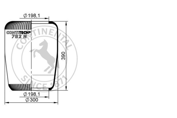 Contitech Air Spring Veerbalg 762 N
