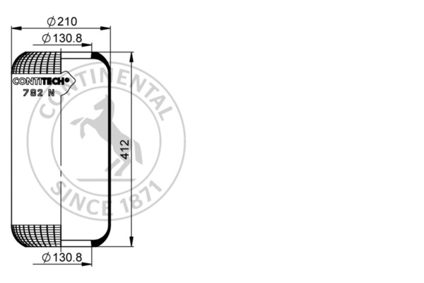 Contitech Air Spring Veerbalg 782 N
