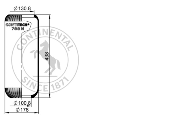 Contitech Air Spring Veerbalg 788 N