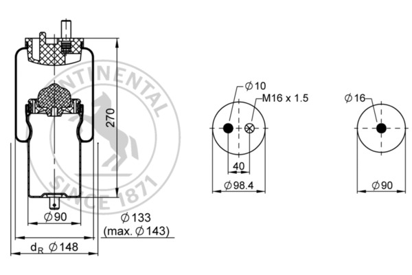 Contitech Air Spring Veerbalg 816 Z