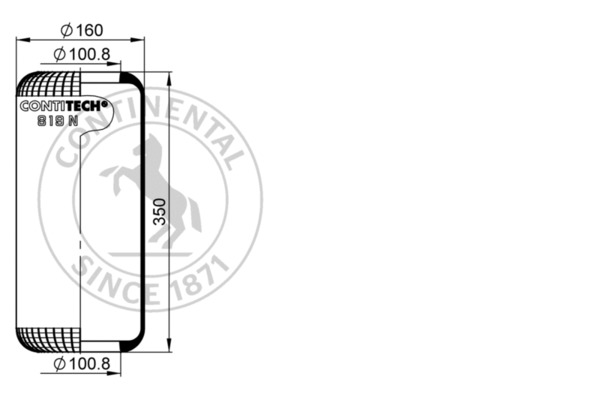 Contitech Air Spring Veerbalg 819 N
