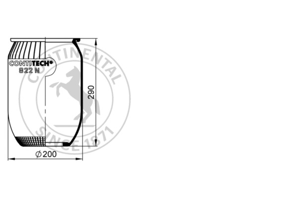 Contitech Air Spring Veerbalg 822 N