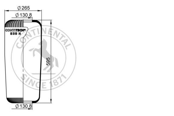 Contitech Air Spring Veerbalg 838 N