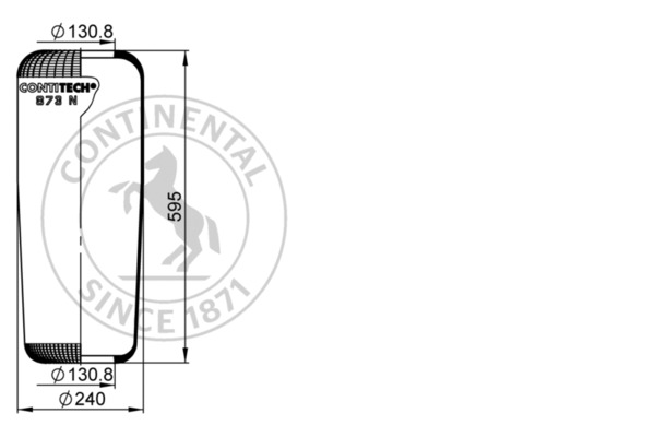 Contitech Air Spring Veerbalg 873 N