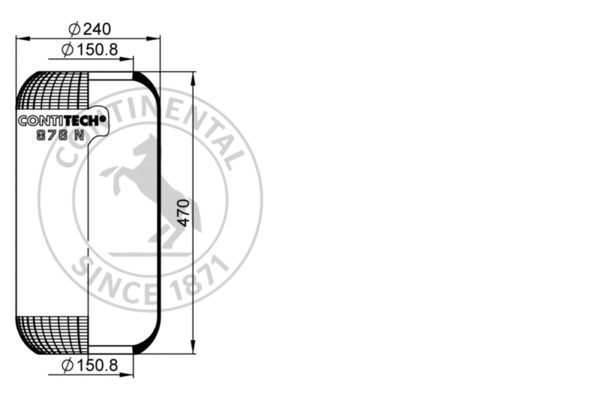 Contitech Air Spring Veerbalg 876 N