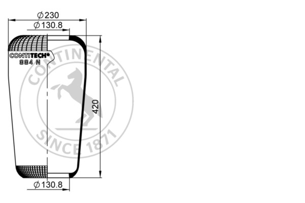 Contitech Air Spring Veerbalg 884 N