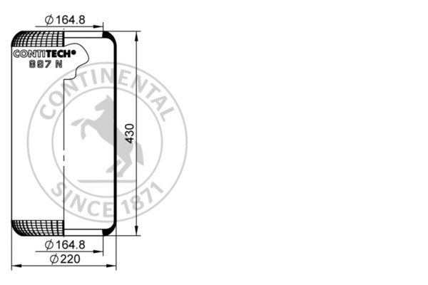 Contitech Air Spring Veerbalg 897 N