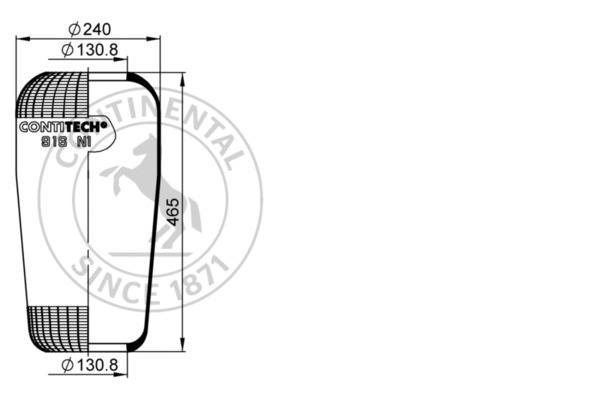 Contitech Air Spring Veerbalg 916 N1
