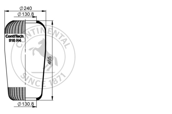 Contitech Air Spring Veerbalg 916 N4