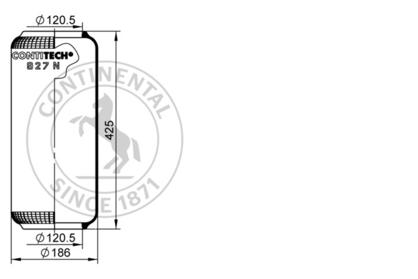 Contitech Air Spring Veerbalg 927 N