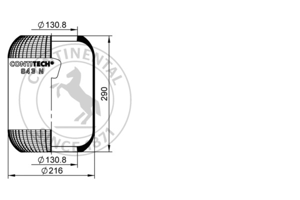 Contitech Air Spring Veerbalg 943 N
