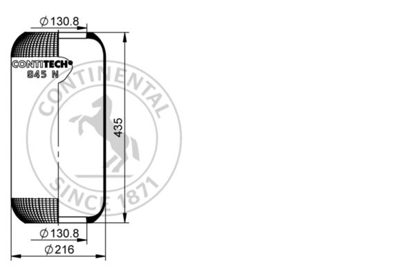 Contitech Air Spring Veerbalg 945 N