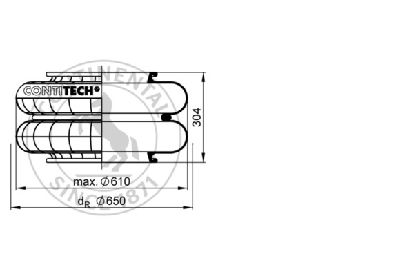 Contitech Air Spring Veerbalg FD 1730-40