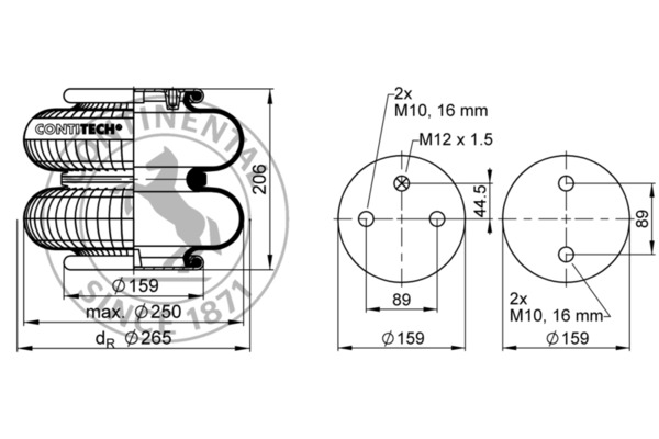 Contitech Air Spring Veerbalg FD 200-19 P04