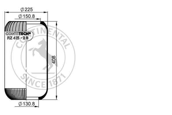 Contitech Air Spring Veerbalg RZ 415-28