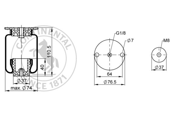 Contitech Air Spring Veerbalg SZ 11- 5
