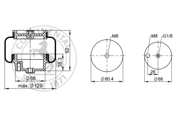 Contitech Air Spring Veerbalg SZ 51- 5