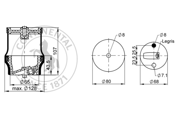 Contitech Air Spring Veerbalg SZ 51- 6