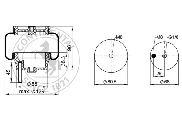 Contitech Air Spring Veerbalg SZ 51- 7